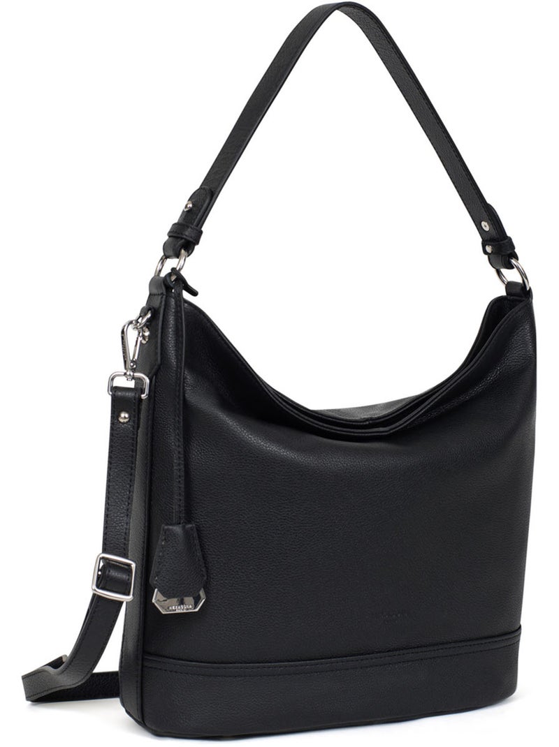 Bandolera - a4 - cuero confort hexagona Negro - Kiabi