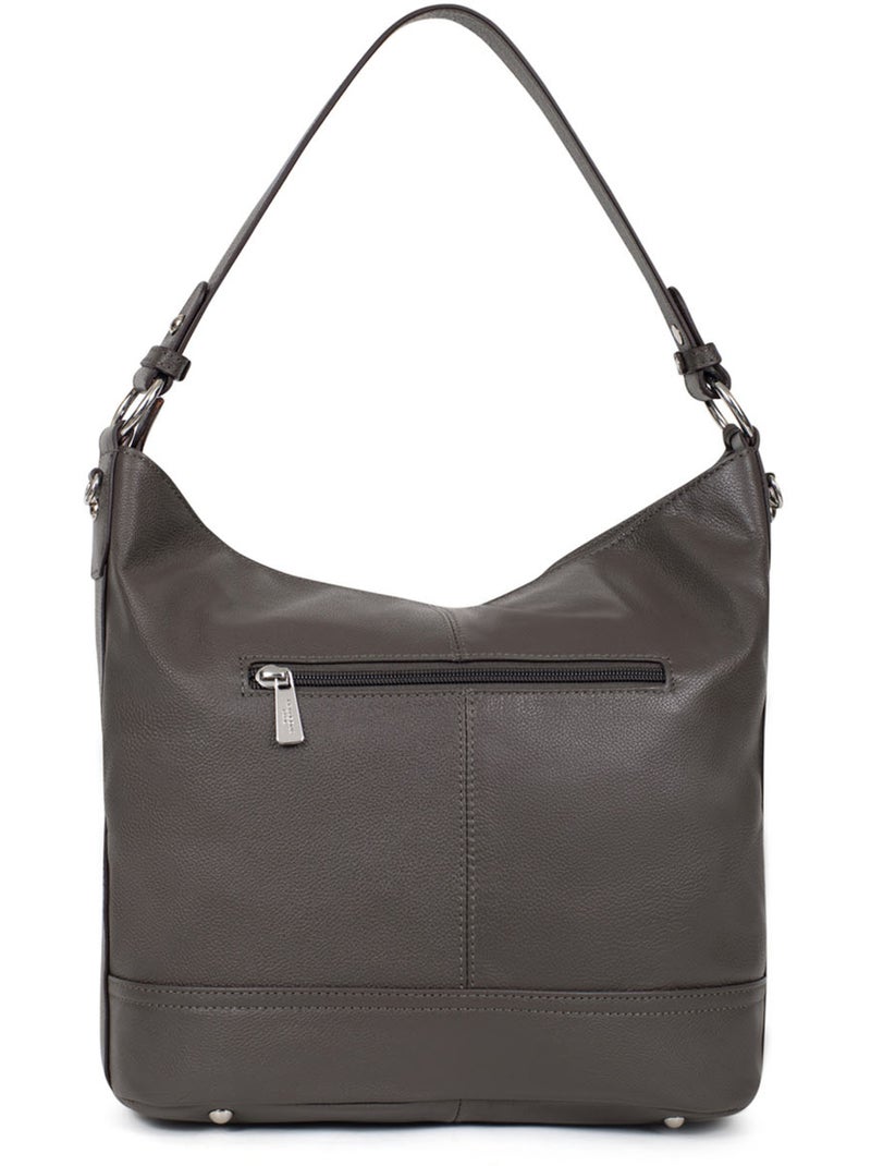 Bandolera - a4 - cuero confort hexagona Taupe - Kiabi