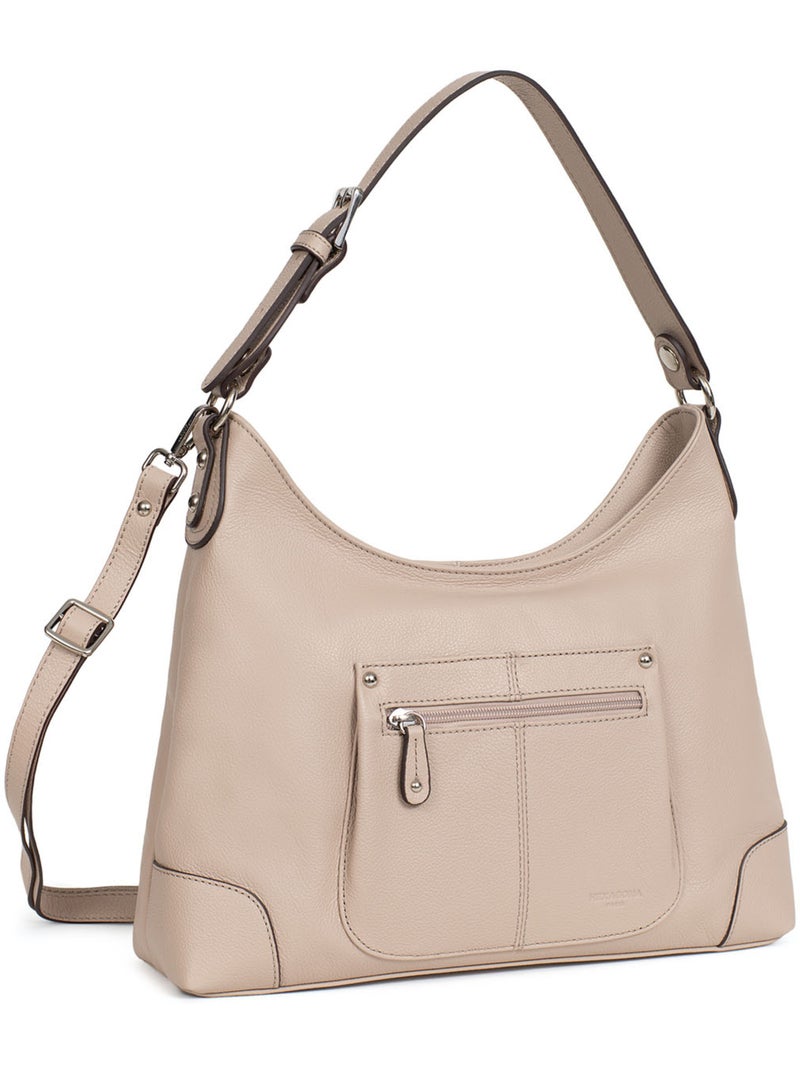 Bandolera - cuero confort hexagona Beige - Kiabi