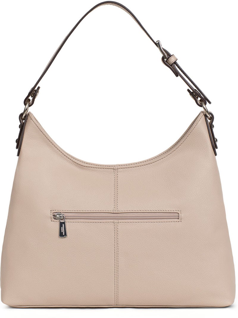 Bandolera - cuero confort hexagona Beige - Kiabi