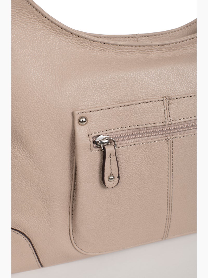 Bandolera - cuero confort hexagona Beige - Kiabi