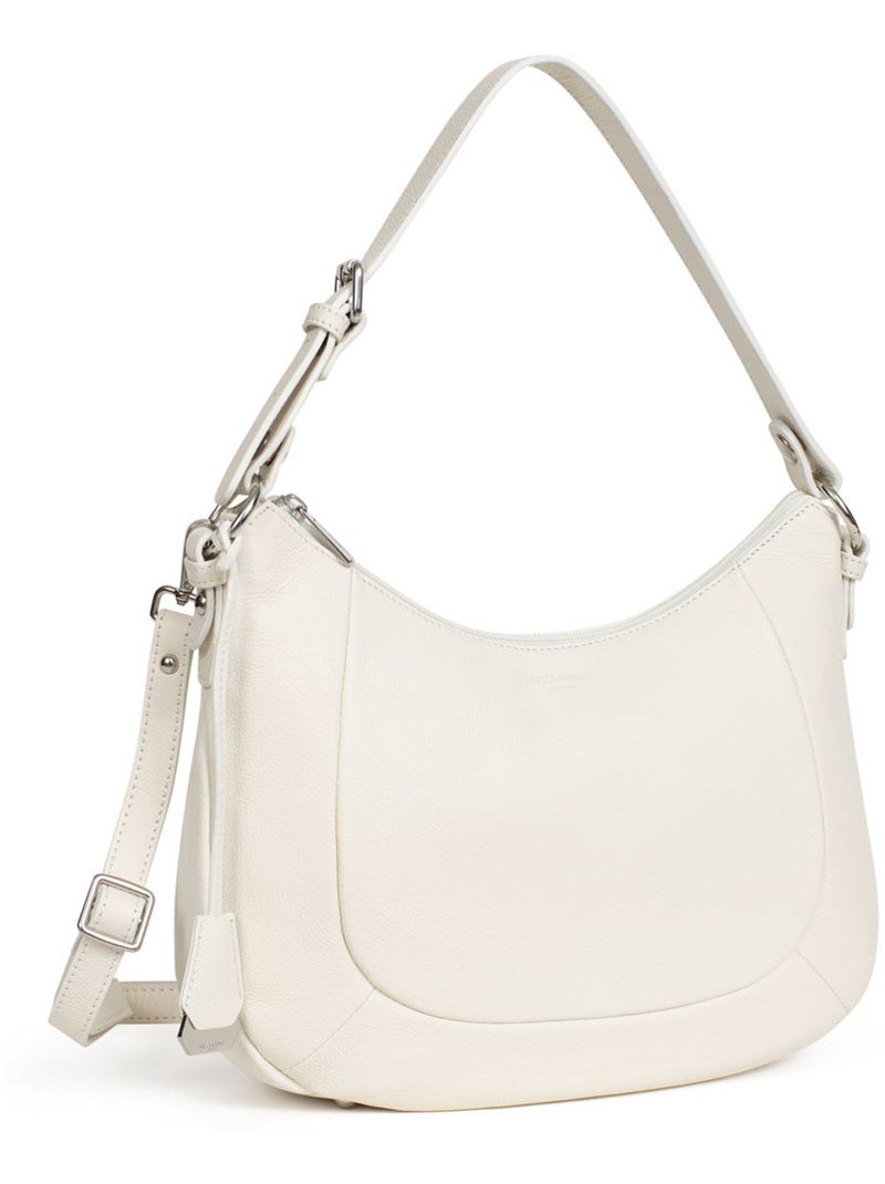 Bandolera - cuero confort hexagona Blanco - Kiabi