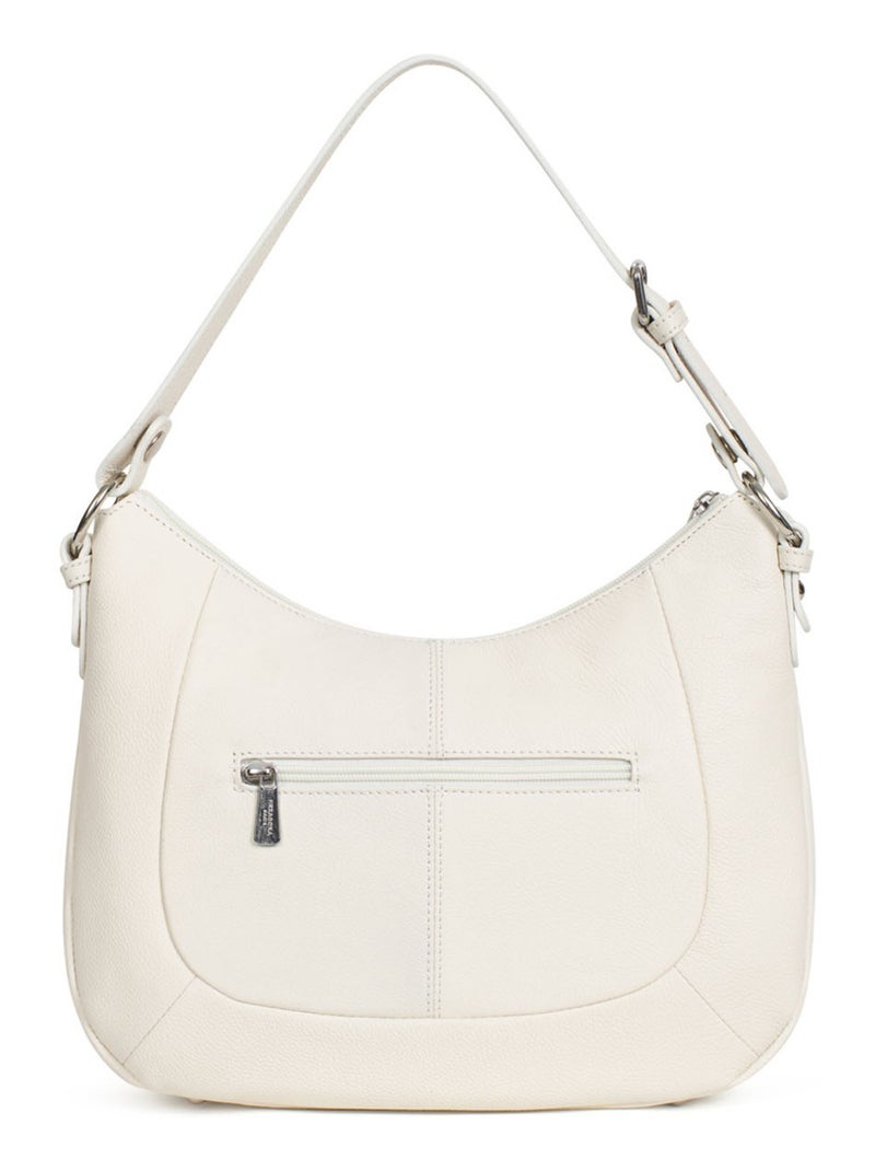 Bandolera - cuero confort hexagona Blanco - Kiabi