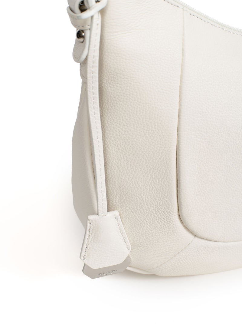 Bandolera - cuero confort hexagona Blanco - Kiabi