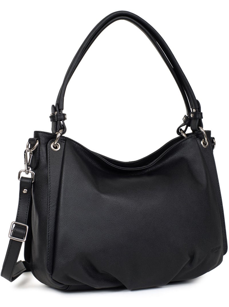 Bandolera - cuero confort hexagona Negro - Kiabi