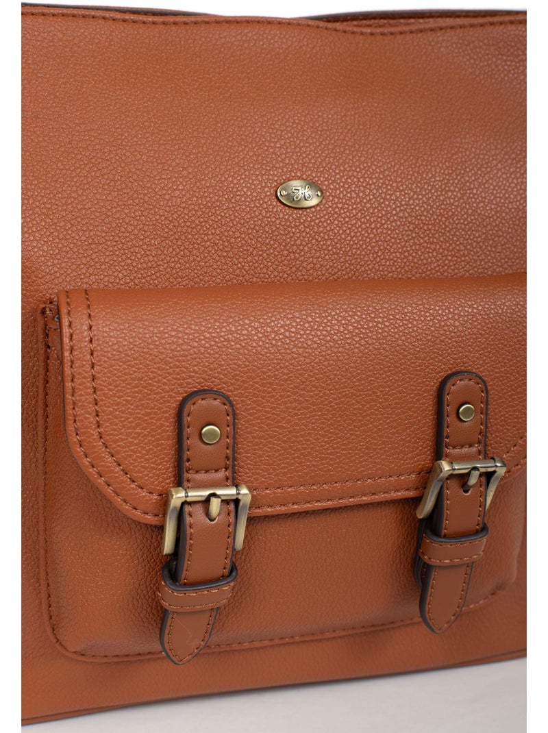 Bandolera ronda hexagona Cognac - Kiabi