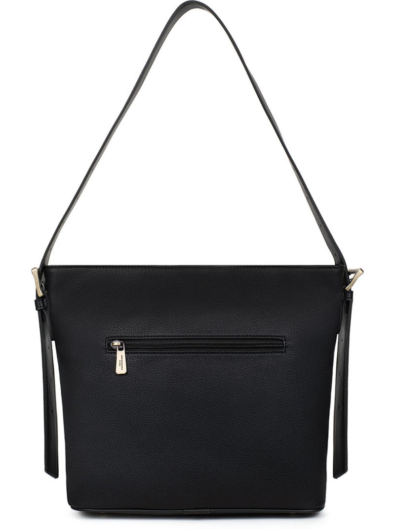 Bandolera ronda hexagona Negro - Kiabi