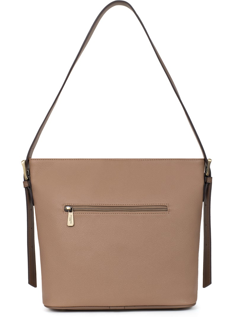 Bandolera ronda hexagona Taupe - Kiabi