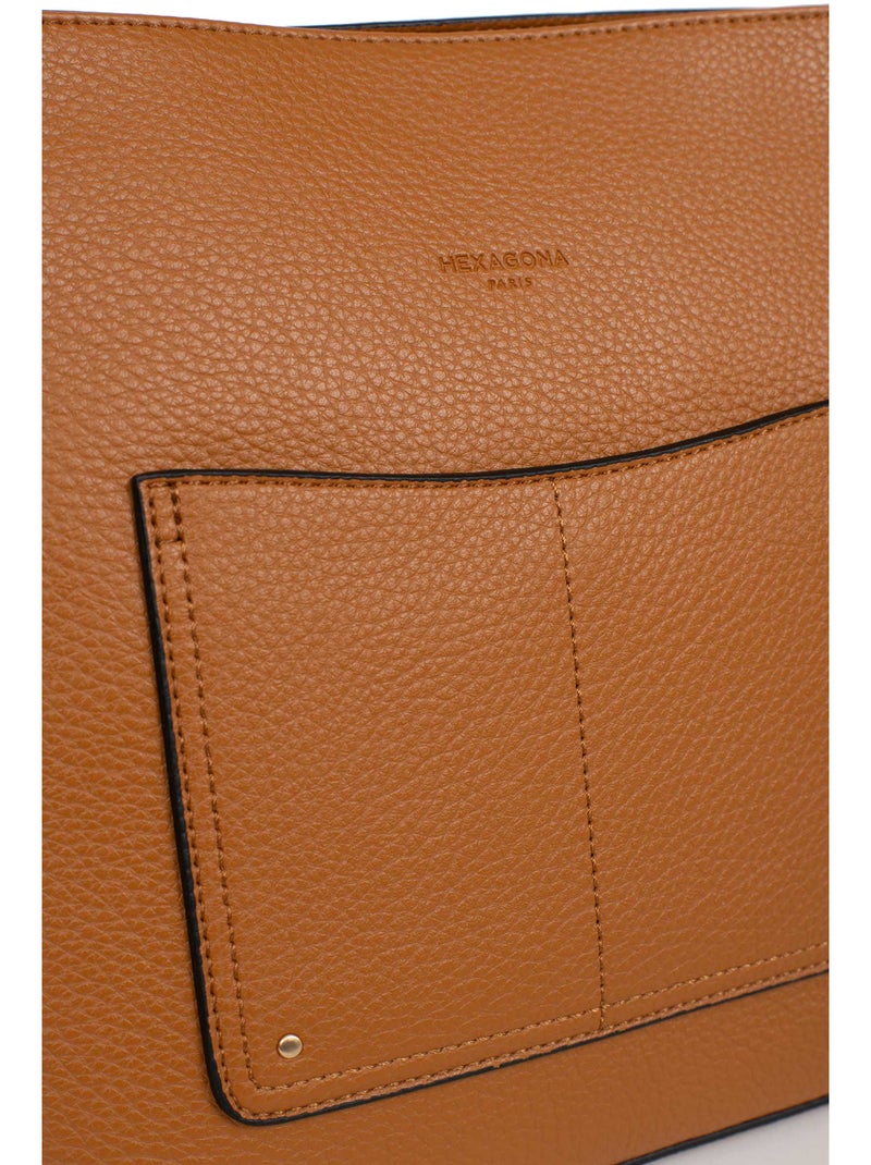 Bandolera zora hexagona Marrón caramelo - Kiabi