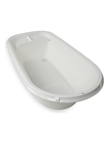 Bañera para bebé Luxe Thermobaby blanca lila muguete con tapón de desagüe