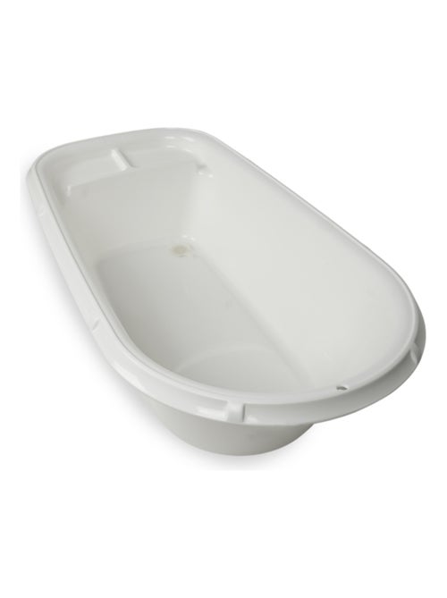 Bañera para bebé Luxe Thermobaby blanca lila muguete con tapón de desagüe - Kiabi