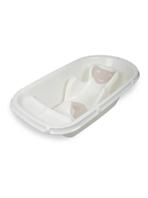 Bañera para bebé Luxe Thermobaby blanca lila muguete con tapón de desagüe - Kiabi