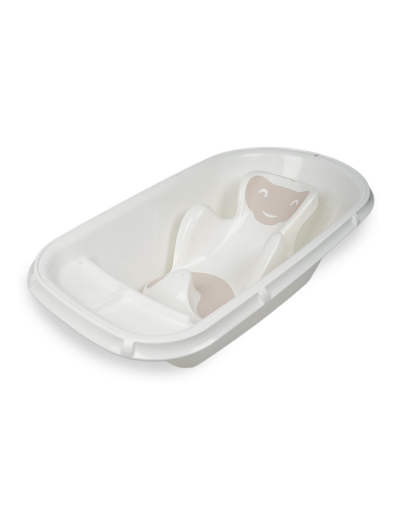 Bañera para bebé Luxe Thermobaby blanca lila muguete con tapón de desagüe Blanco - Kiabi