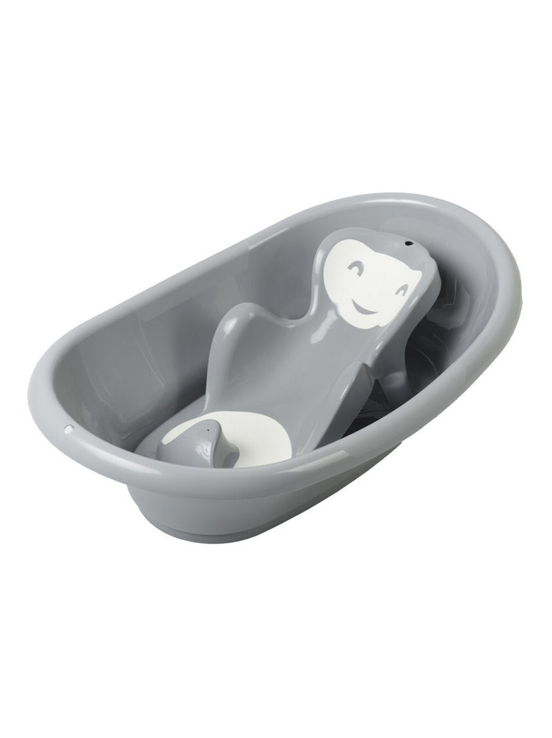 Bañera para bebé Thermobaby VASCO de polipropileno con bordes redondeados Gris - Kiabi