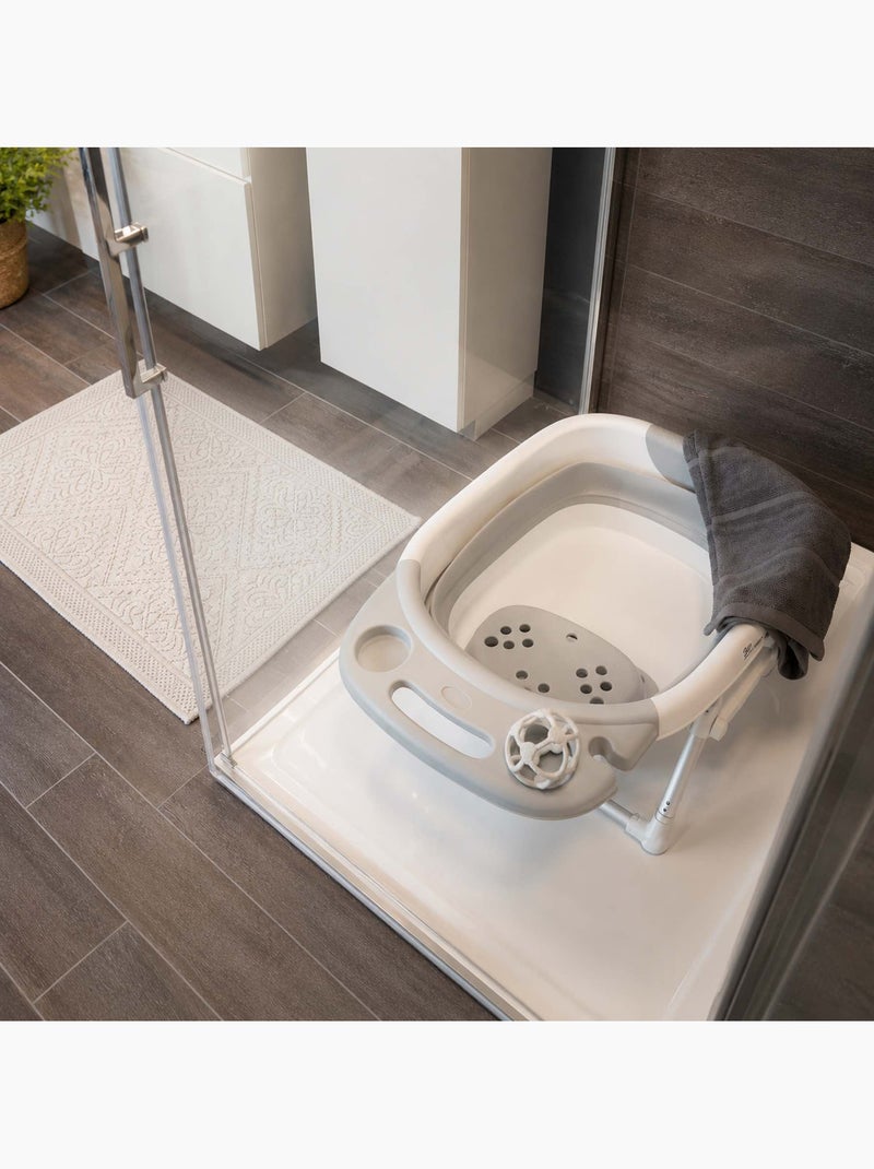 Bañera plegable para bebé con asiento | bo jungle Blanco - Kiabi