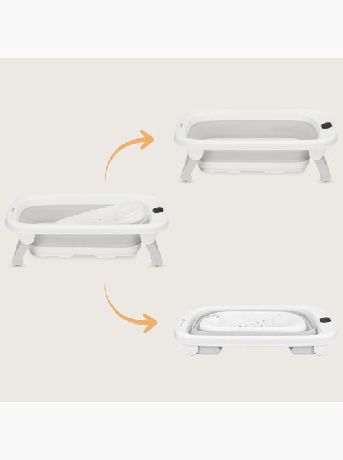 Bañera plegable para bebé lionelo babybubble con termómetro - 2 alturas ajustables - Kiabi Bañera plegable para bebé lionelo babybubble con termómetro - 2 alturas ajustables - Kiabi