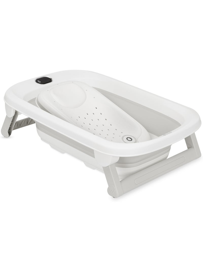 Bañera plegable para bebé lionelo babybubble con termómetro - 2 alturas ajustables Gris - Kiabi