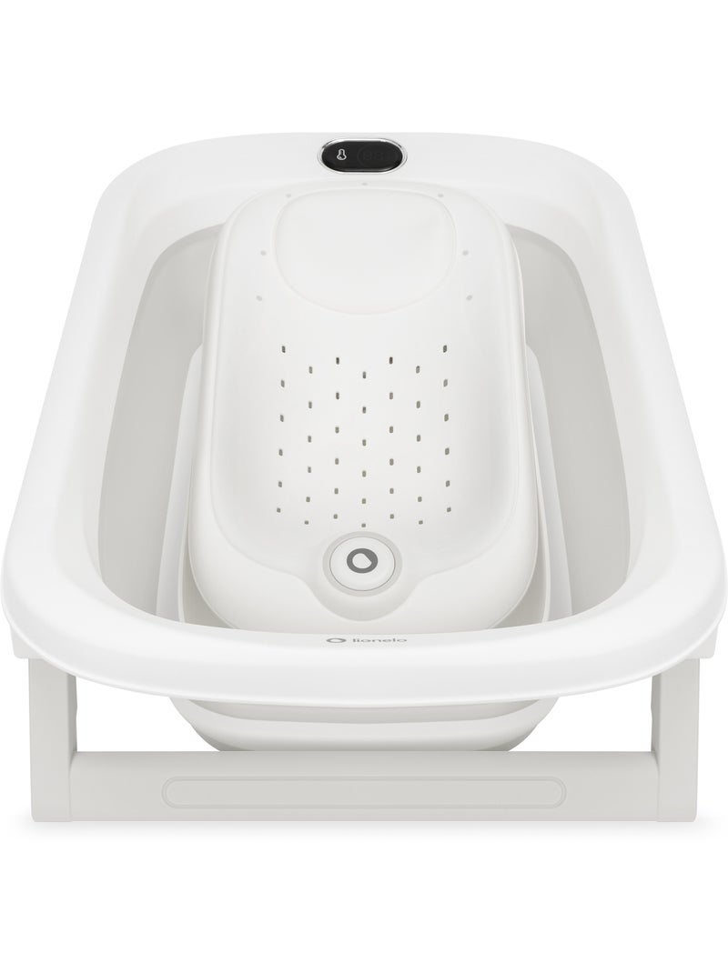 Bañera plegable para bebé lionelo babybubble con termómetro - 2 alturas ajustables Gris - Kiabi