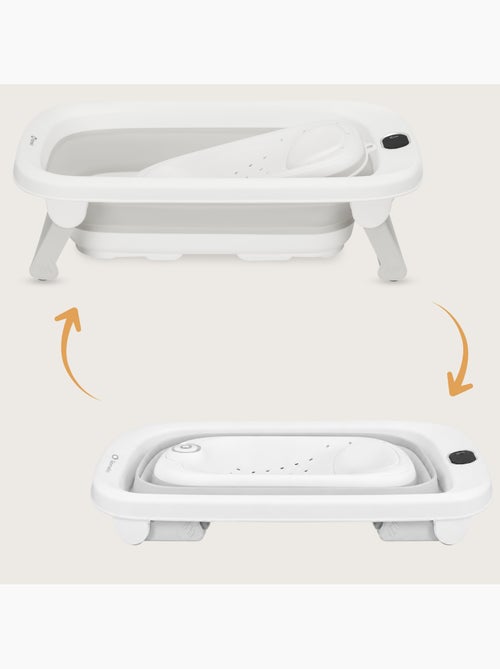 Bañera plegable para bebé lionelo babybubble con termómetro - 2 alturas ajustables - Kiabi Bañera plegable para bebé lionelo babybubble con termómetro - 2 alturas ajustables - Kiabi