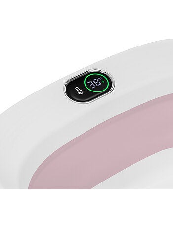Bañera plegable para bebé lionelo babybubble con termómetro - 2 alturas ajustables