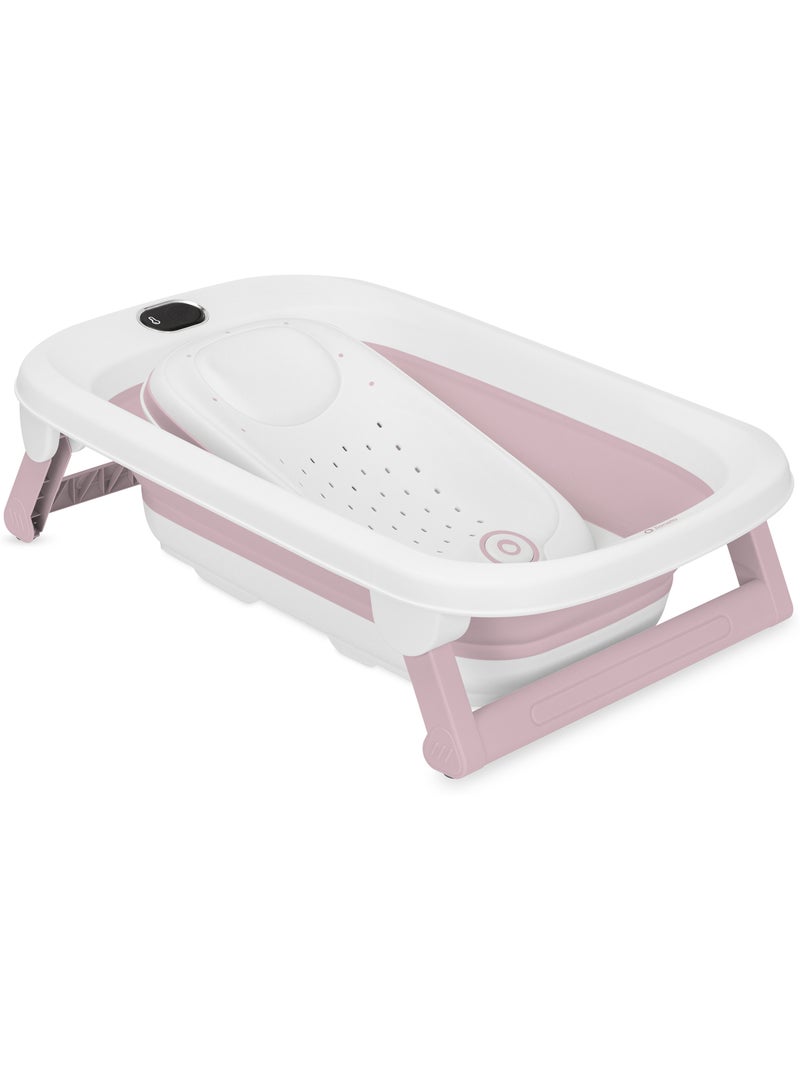 Bañera plegable para bebé lionelo babybubble con termómetro - 2 alturas ajustables Rosa - Kiabi