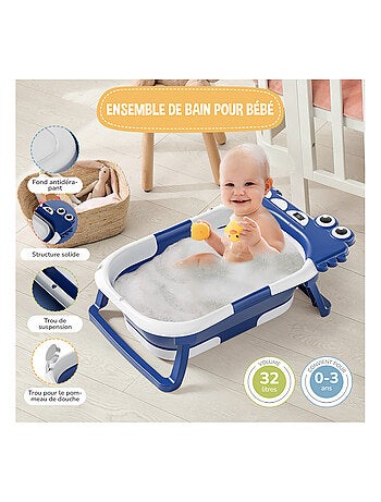 Bañera plegable para bebés - Termómetro y cojín incluidos - DINO | SUPERBE BEBE
