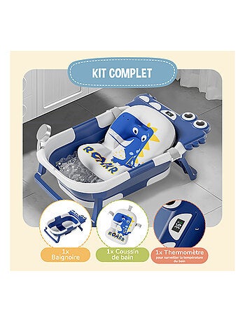 Bañera plegable para bebés - Termómetro y cojín incluidos - DINO | SUPERBE BEBE