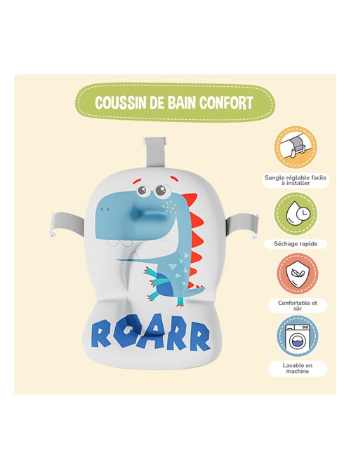 Bañera plegable para bebés - Termómetro y cojín incluidos - DINO | SUPERBE BEBE - Kiabi