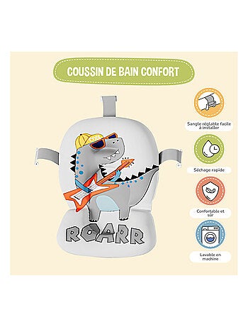 Bañera plegable para bebés - Termómetro y cojín incluidos - DINO | SUPERBE BEBE