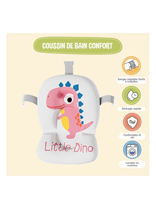 Bañera plegable para bebés - Termómetro y cojín incluidos - DINO | SUPERBE BEBE - Kiabi