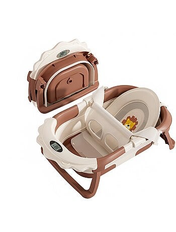 Bañera plegable para bebés - Termómetro y cojín incluidos - LION | SUPERBE BEBE