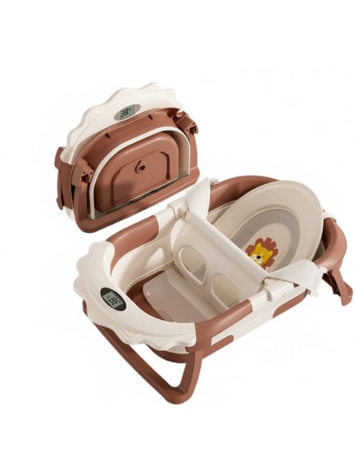 Bañera plegable para bebés - Termómetro y cojín incluidos - LION | SUPERBE BEBE - Kiabi Bañera plegable para bebés - Termómetro y cojín incluidos - LION | SUPERBE BEBE - Kiabi
