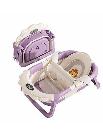 Bañera plegable para bebés - Termómetro y cojín incluidos - LION | SUPERBE BEBE