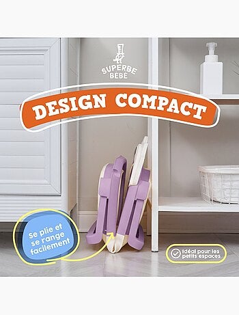 Bañera plegable para bebés - Termómetro y cojín incluidos - LION | SUPERBE BEBE