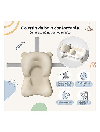 Bañera plegable para bebés - Termómetro y cojín incluidos | SUPERBE BEBE