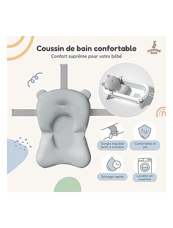 Bañera plegable para bebés - Termómetro y cojín incluidos | SUPERBE BEBE