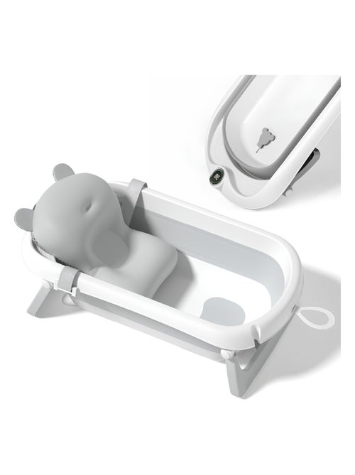 Bañera plegable para bebés - Termómetro y cojín incluidos | SUPERBE BEBE - Kiabi