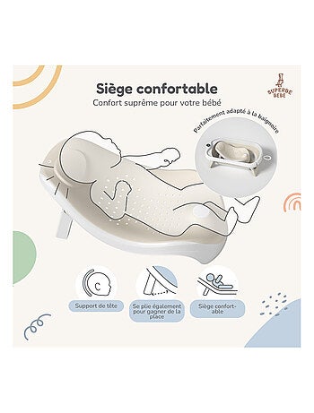 Bañera plegable para bebés - Termómetro y hamaca incluidos | SUPERBE BEBE