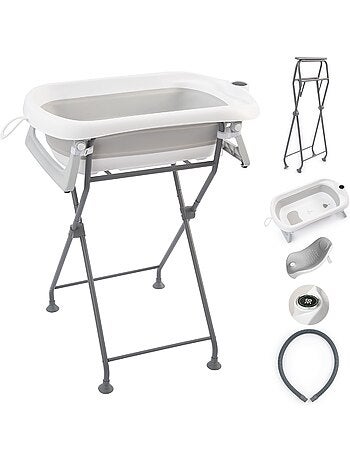 Bañera plegable para bebés con soporte - Kit completo | SUPERBE BEBE