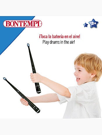 Baquetas eléctricas de juguete c/luz y sonido bontempi