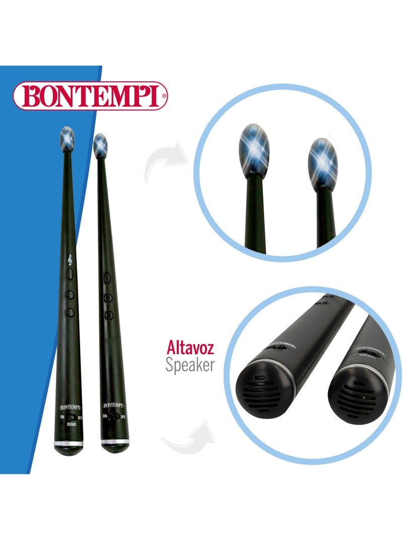 Baquetas eléctricas de juguete c/luz y sonido bontempi N/D - Kiabi