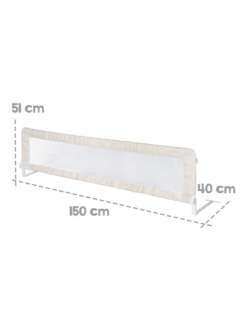 Barandilla abatible para cama infantil - Protección anticaída 'Roba klipp-klapp' Blanco Beige - Kiabi