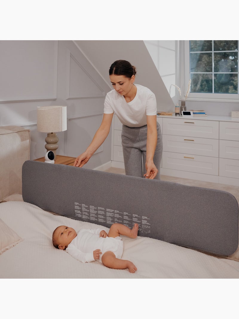 Barandilla de cama LIONELO Lora - Plegable - Protección anticaídas - Bolsa incluida Gris - Kiabi