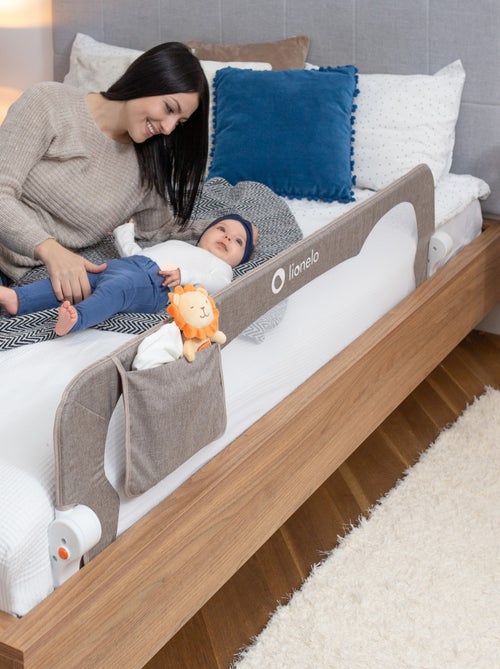 Barandilla de cuna LIONELO Eva - 150 cm - Protección anticaídas - Malla transpirable plegable - Kiabi