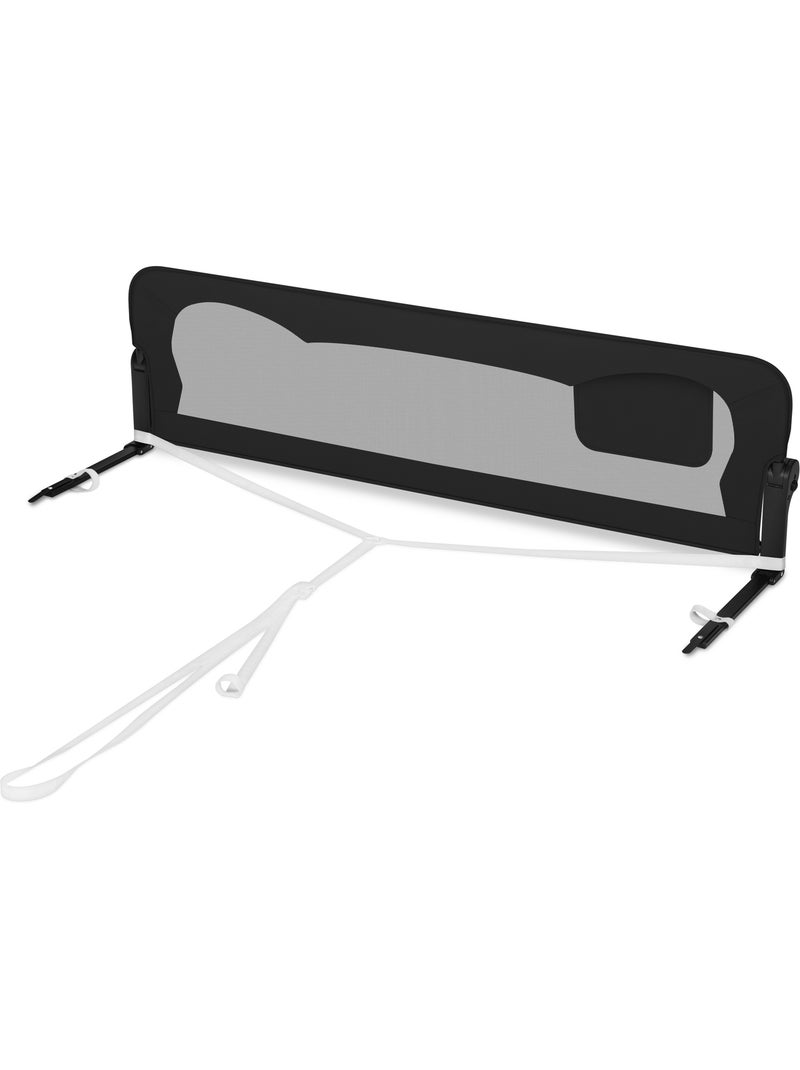 Barandilla de cuna LIONELO Eva - 150 cm - Protección anticaídas - Malla transpirable plegable Negro - Kiabi