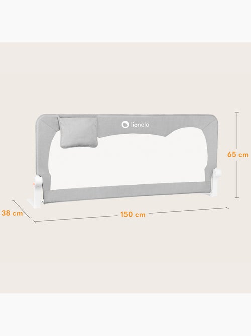 Barandilla de cuna LIONELO Hanna - 150x65cm - Plegable - Protección anticaídas - Malla transpirable - Kiabi