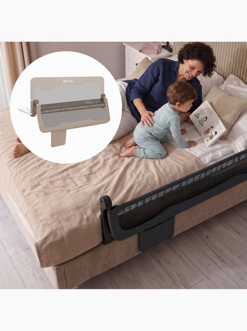 Barandilla de cuna LIONELO Hanna - 150x66cm - Plegable - Protección anticaídas - Malla transpirable - Kiabi Barandilla de cuna LIONELO Hanna - 150x66cm - Plegable - Protección anticaídas - Malla transpirable - Kiabi