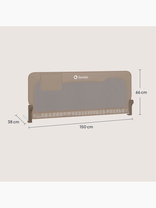 Barandilla de cuna LIONELO Hanna - 150x66cm - Plegable - Protección anticaídas - Malla transpirable - Kiabi Barandilla de cuna LIONELO Hanna - 150x66cm - Plegable - Protección anticaídas - Malla transpirable - Kiabi