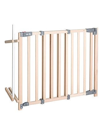 Barandilla de seguridad para escaleras en madera maciza con puerta 'Roba Safety Up'