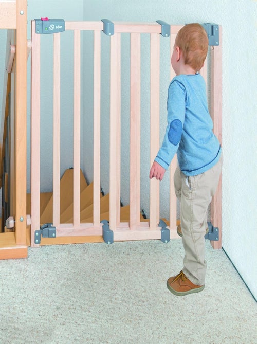 Barandilla de seguridad para escaleras en madera maciza con puerta 'Roba Safety Up' - Kiabi